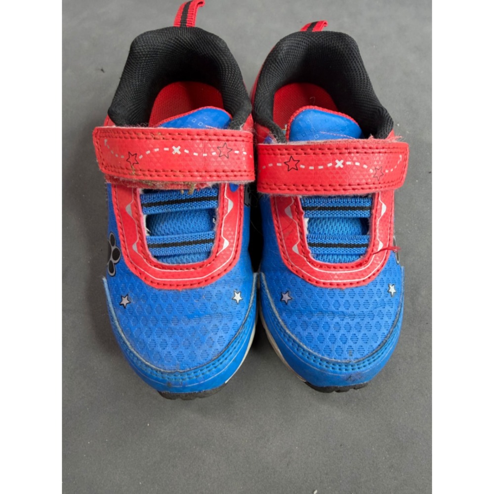 Light up Paw Patrol Boys Sneakers Chase Marshall Hook Loop Shoes Size 9